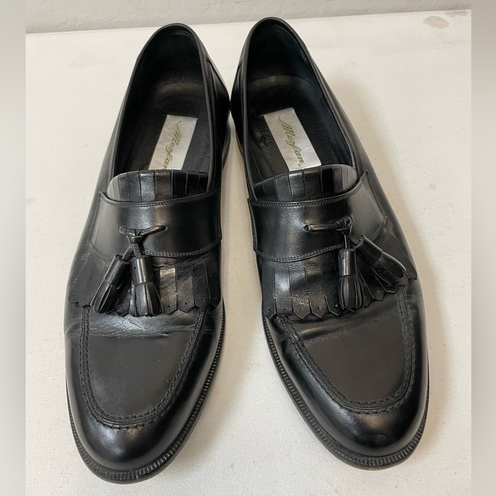 MEZLAN Made in Spain Classic Tasseled Kiltie Loafer in Black Size 10 M‎ $325